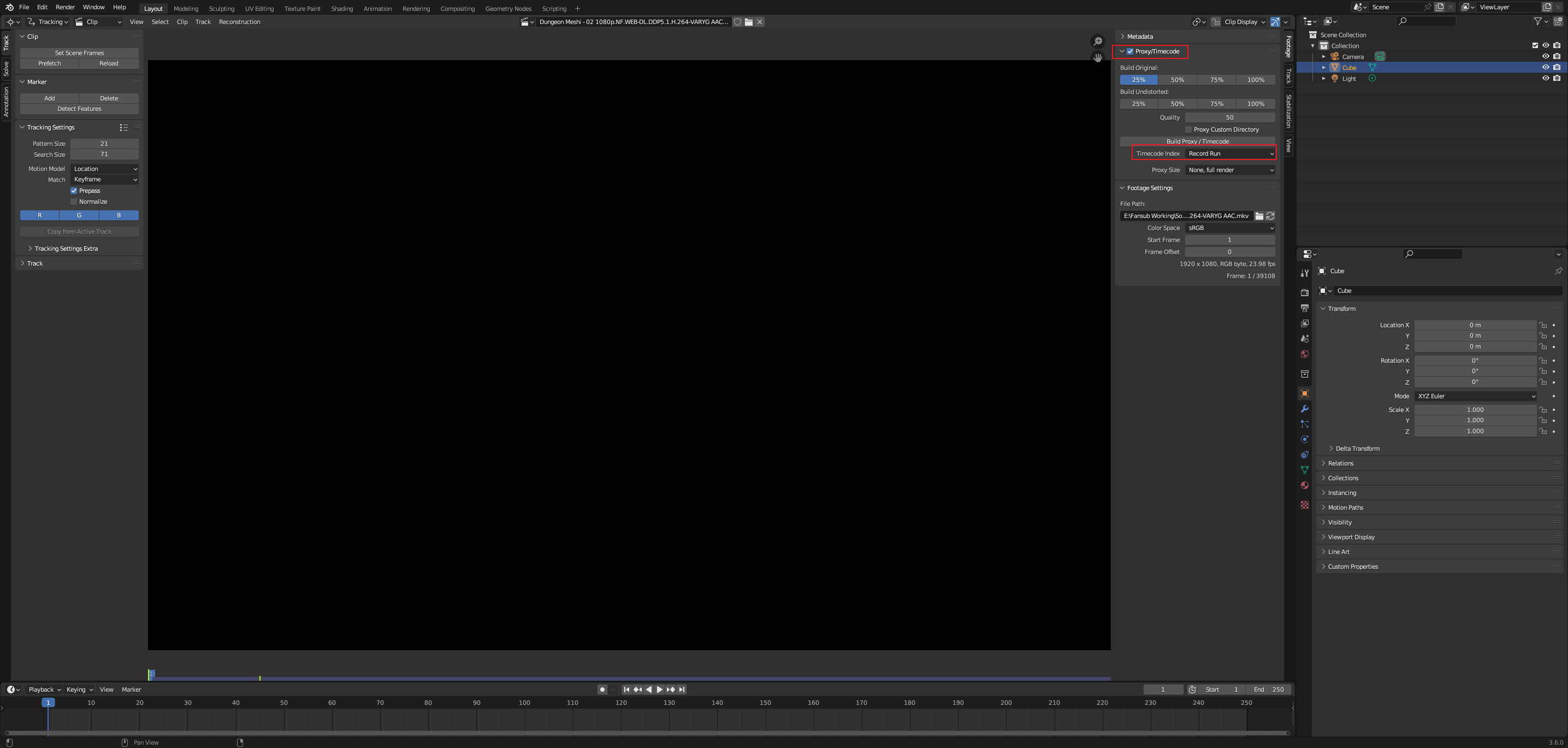 Aegisub motion tracking using blender nekomoekissaten sub